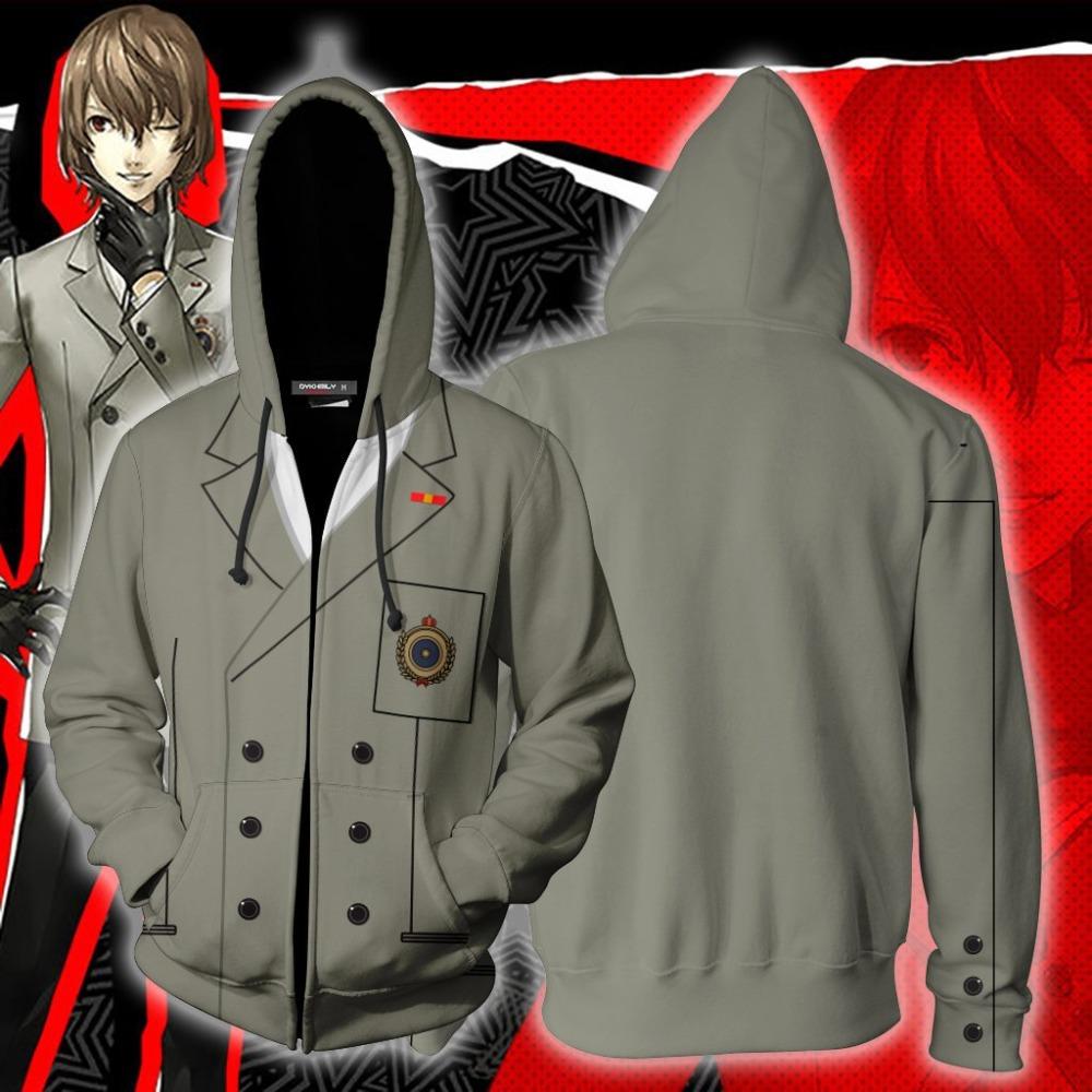 Persona 5 Hoodie | Goro Akechi Zip Up Hoodie – cosplaysos
