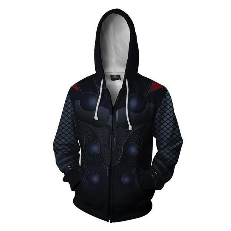 The Avengers Hoodie | Endgame Thor Hoodie | Zip Up Hoodie – cosplaysos