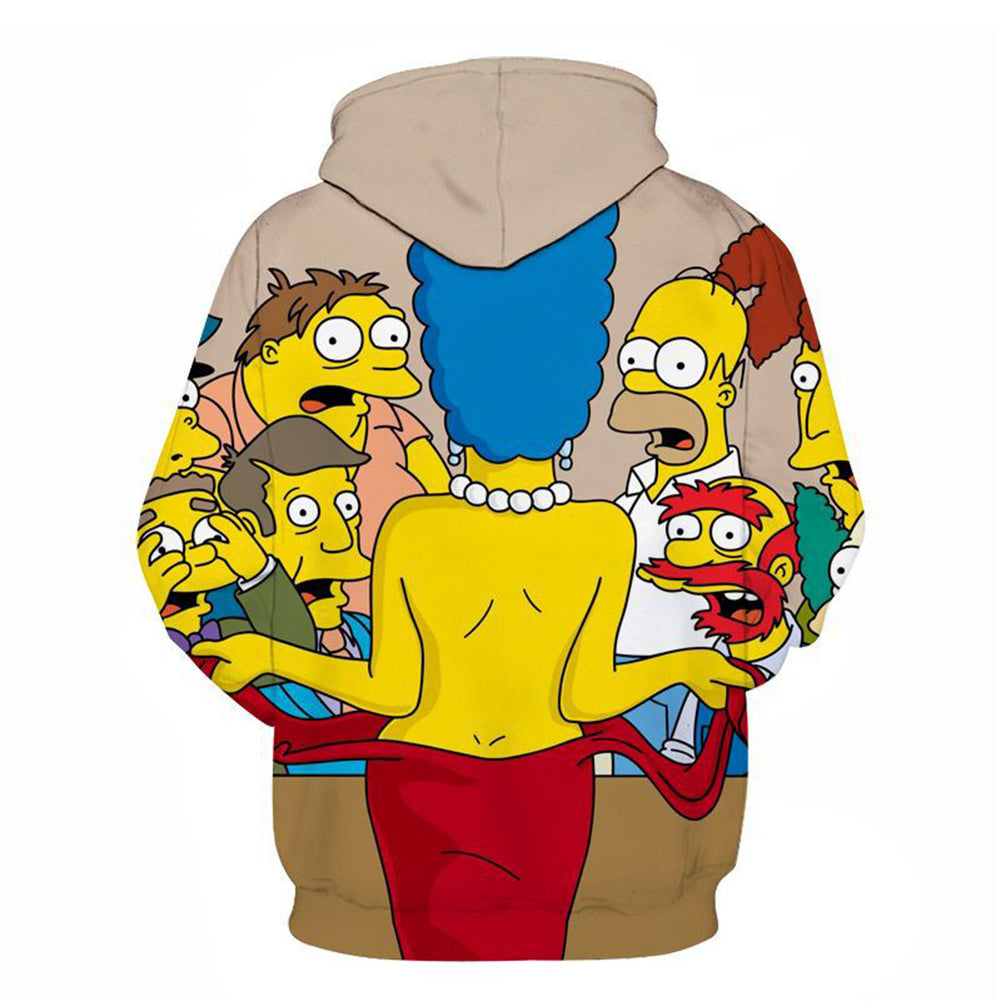 Simpsons Hoodie | Pullover Hoodie | 3D Sweatshirt | 3D Print Hoodie –  cosplaysos