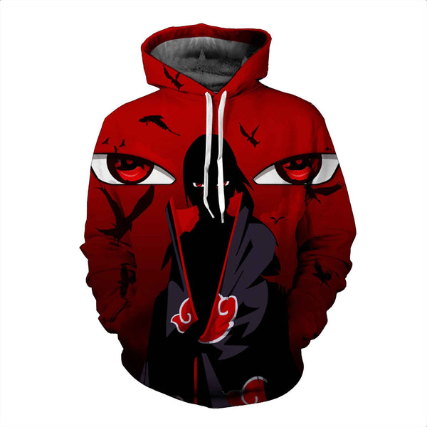 Naruto Hoodie - Uchiha Itachi Akatsuki Pullover Hoodie CSOS002 - cosplaysos