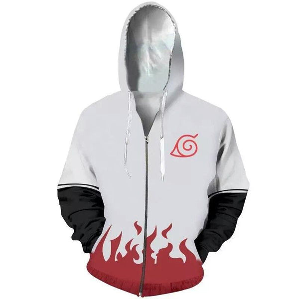 Naruto Hoodie - Yondaime Hokage Zip Up Hoodie CSOS007 - cosplaysos