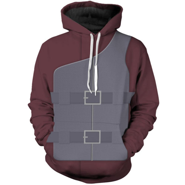 Naruto Hoodie - Naruto Shippuden Gaara Pollover Hoodie CSOS104 - cosplaysos