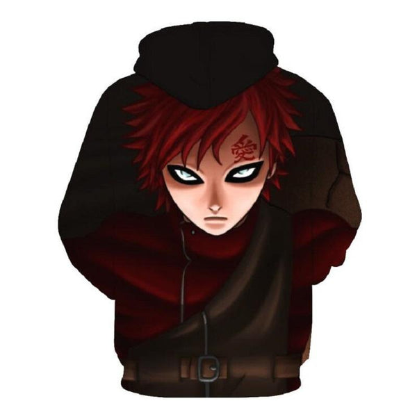 Naruto Hoodie - Gaara Pullover Hoodie - cosplaysos