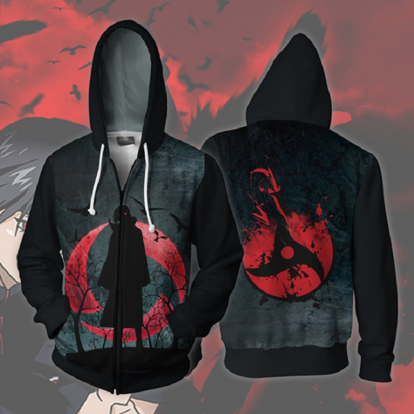 Naruto Hoodie - Shippuden Sasuke Pullover Hoodie CSOS192 - cosplaysos