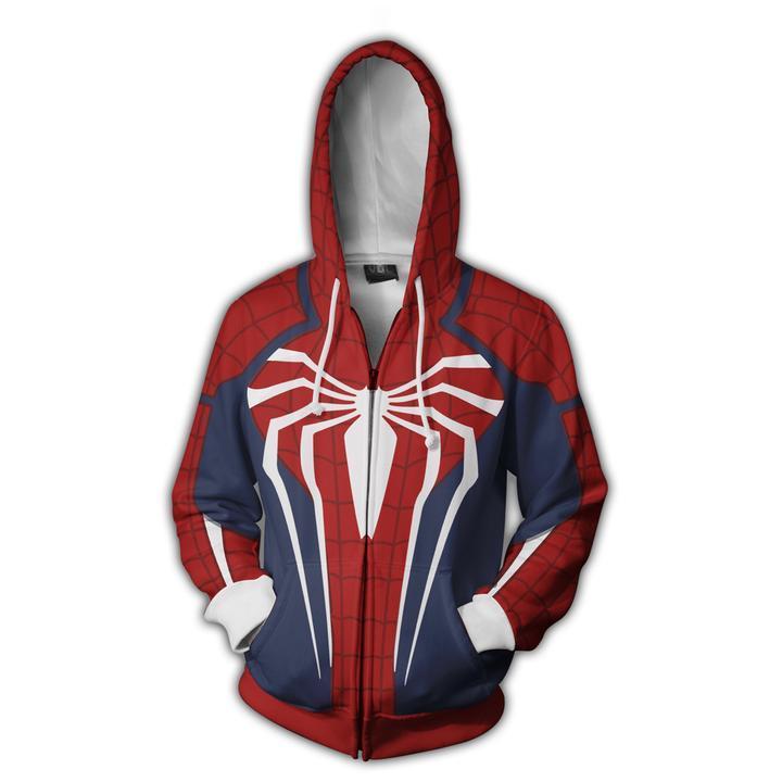 Spider man sales zip up hoodie