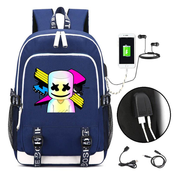 DJ Marshmello Travel School  Backpack CSSO214 - cosplaysos