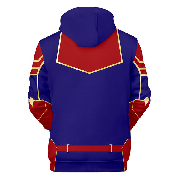 Captain Marvel Hoodie - Carol Danvers Pullover Hoodie CSOS902 - cosplaysos