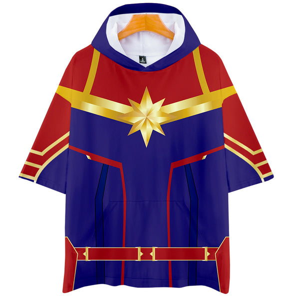 Captain Marvel T-Shirt - Carol Danvers Graphic Hoodie T-Shirt CSOS940 - cosplaysos