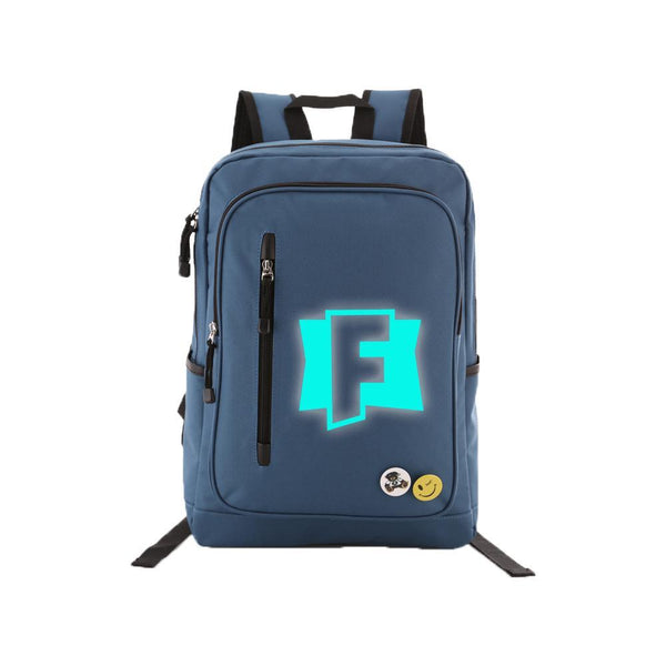 Game Fortnite 17" Teens Backpack - Blue Luminous CSSO096 - cosplaysos