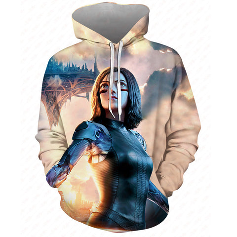 Alita Hoodie - Battle Angel Pullover Hoodie CSOS952 - cosplaysos