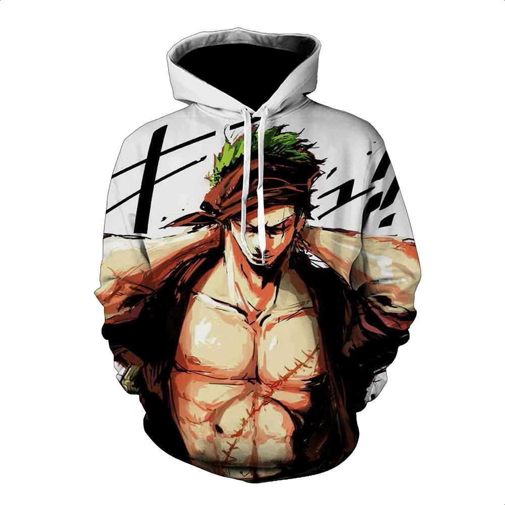 One Piece Hoodie - Zoro Pullover Hoodie CSSO023 - cosplaysos