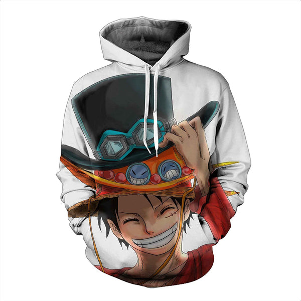 One Piece Hoodie - Monkey D. Luffy Pullover Hoodie CSSO013 - cosplaysos