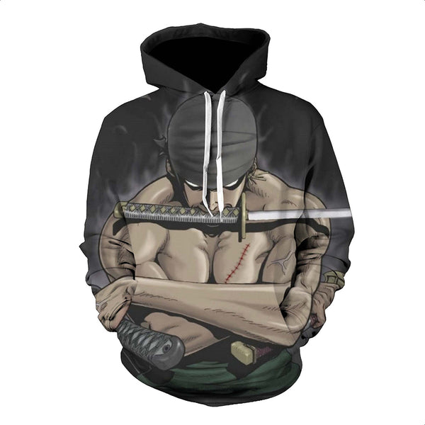 One Piece Hoodie - Zoro Pullover Hoodie CSSO022 - cosplaysos