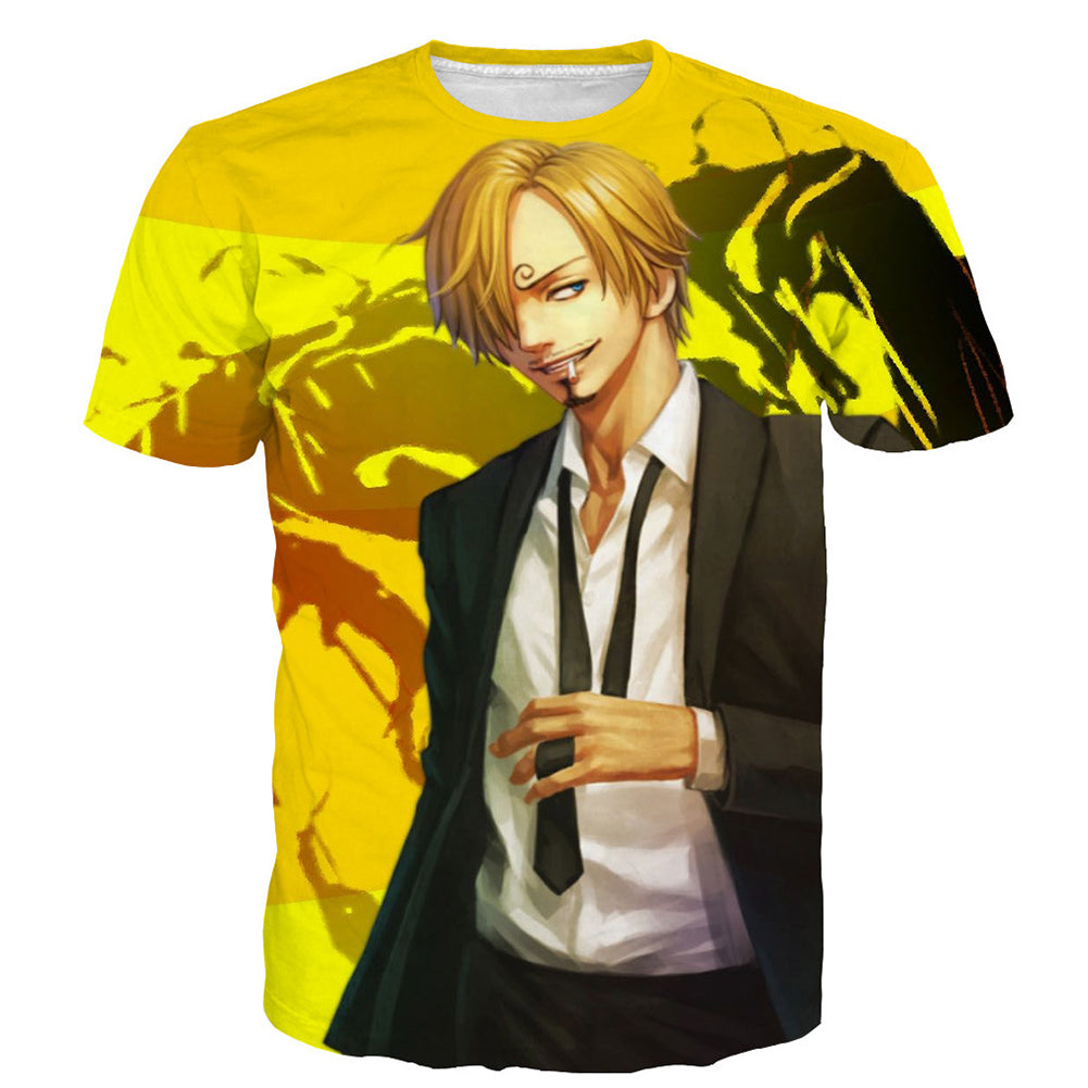 One Piece T-Shirt - Sanji Tee 3D Print T-Shirt CSSO032 - cosplaysos