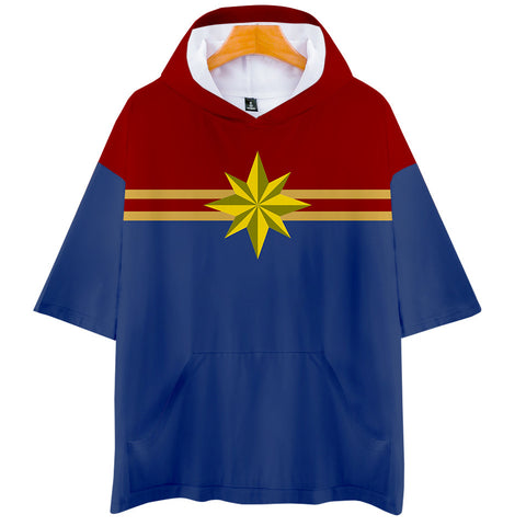 Captain Marvel T-Shirt - Carol Danvers Graphic Hoodie T-Shirt CSOS943 - cosplaysos