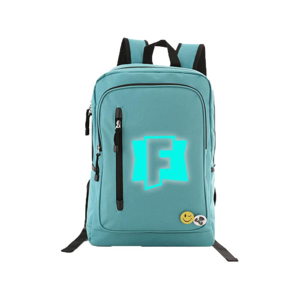 Game Fortnite 17" Teens Backpack - Blue Luminous CSSO096 - cosplaysos