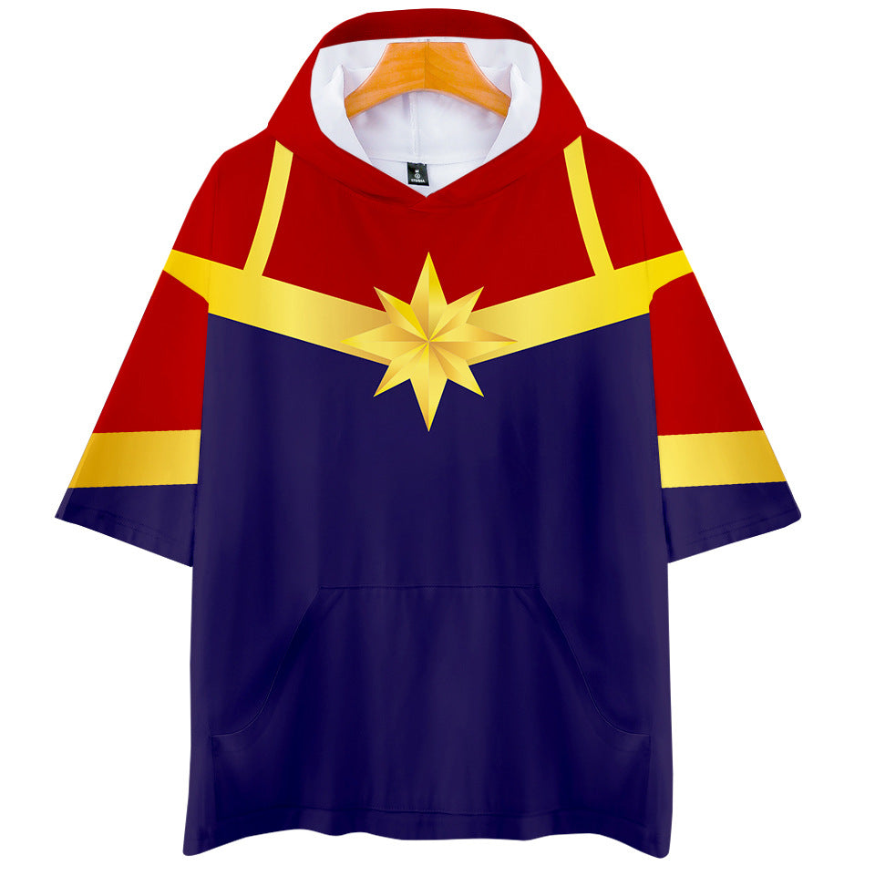 Captain Marvel T-Shirt - Carol Danvers Graphic Hoodie T-Shirt CSOS942 - cosplaysos