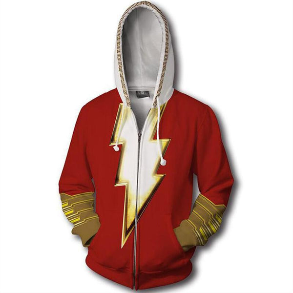 Shazam Billy Baston Zip Up Hoodie CSP900 - cosplaysos