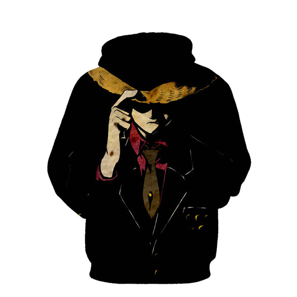 One Piece Hoodie - Monkey D. Luffy Pullover Hoodie CSSO010 - cosplaysos