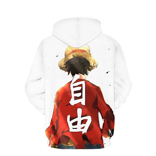 One Piece Hoodie - Monkey D. Luffy Pullover Hoodie CSSO017 - cosplaysos