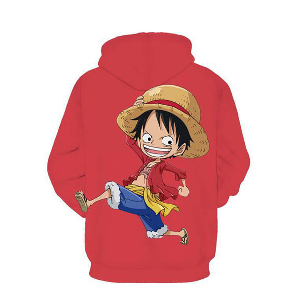 One Piece Hoodie - Monkey D. Luffy Pullover Hoodie CSSO016 - cosplaysos