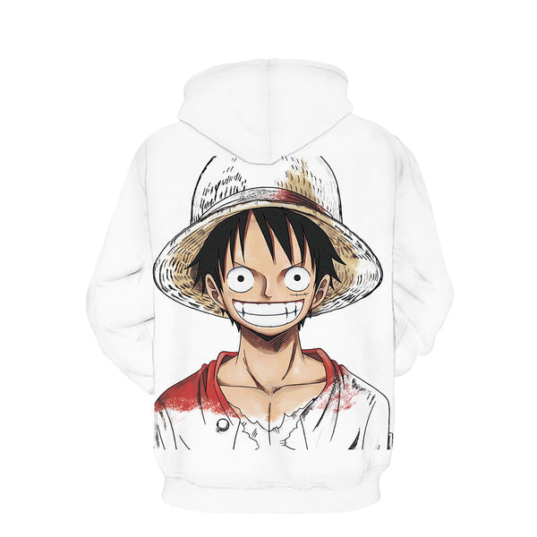 One Piece Hoodie - Monkey D. Luffy Pullover Hoodie CSSO005 - cosplaysos