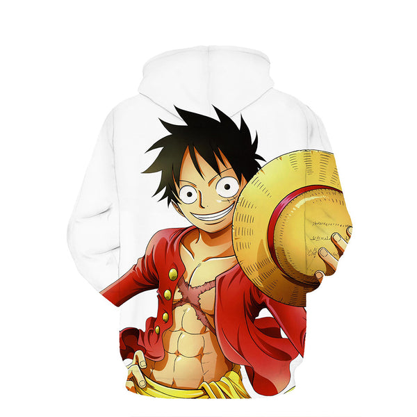 One Piece Hoodie - Monkey D. Luffy Pullover Hoodie CSSO007 - cosplaysos