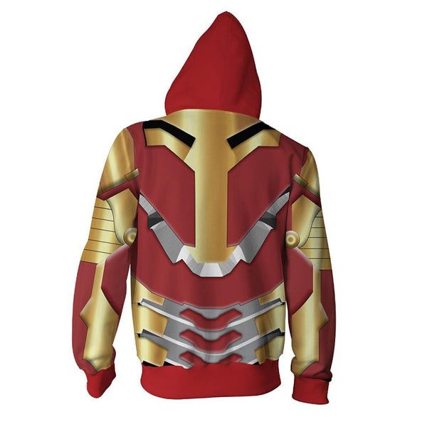 The Avengers Endgame Tony Stark Zip Up Hoodie CSP809 - cosplaysos