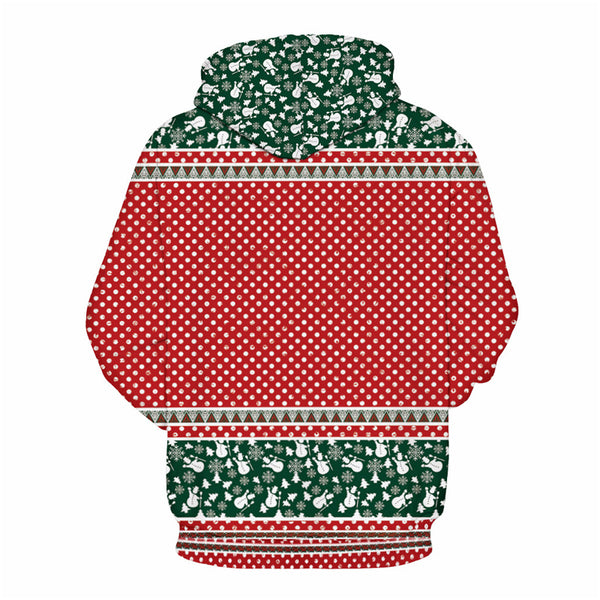 3D Print Hoodie - Kawaii Cat Christmas Pattern Pullover Hoodie  CSS045 - cosplaysos