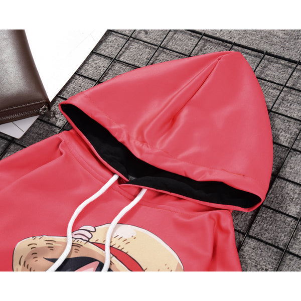 One Piece Hoodie - Monkey D. Luffy Pullover Hoodie CSSO016 - cosplaysos
