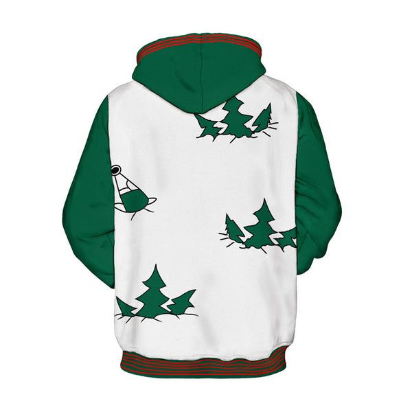 3D Print Hoodie - Christmas Santa Pattern Pullover Hoodie CSS011 - cosplaysos