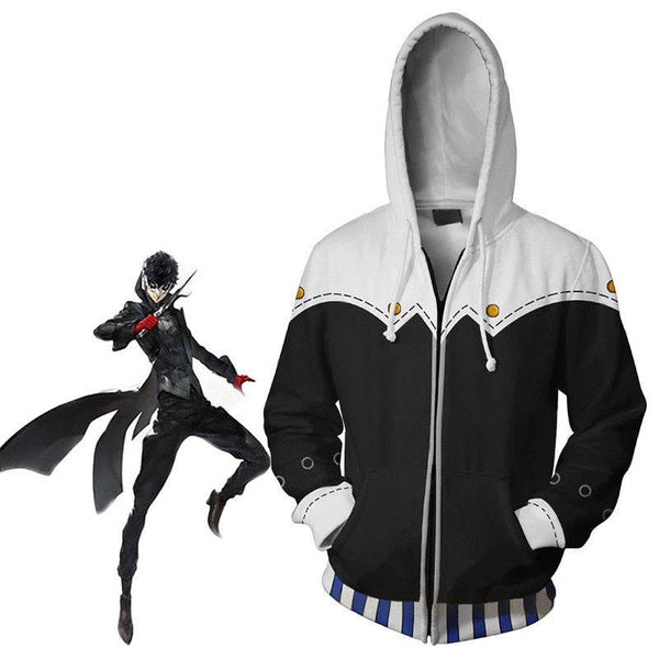 Persona 5 Hoodie - Akira Kurusu Zip Up Hoodie CSOS820 - cosplaysos