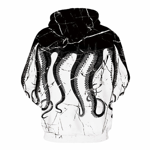 3D Print Hoodie - Cracked Octopus Pullover Hoodie CSS004 - cosplaysos