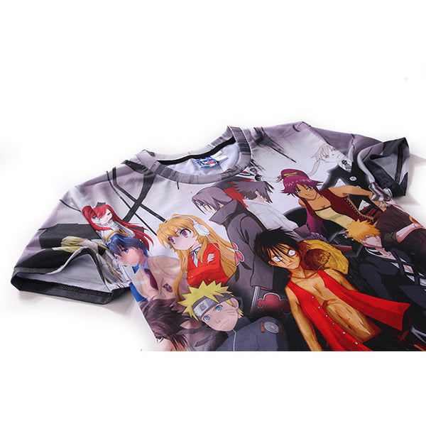 One Piece T-Shirt - Monkey D Luffy Tee 3D Print T-Shirt CSSO035 - cosplaysos