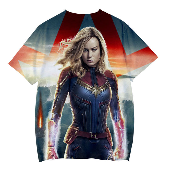 Captain Marvel T-Shirt - Carol Danvers Graphic T-Shirt CSOS920 - cosplaysos