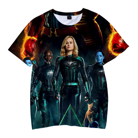 Captain Marvel T-Shirt - Carol Danvers Graphic T-Shirt CSOS921 - cosplaysos