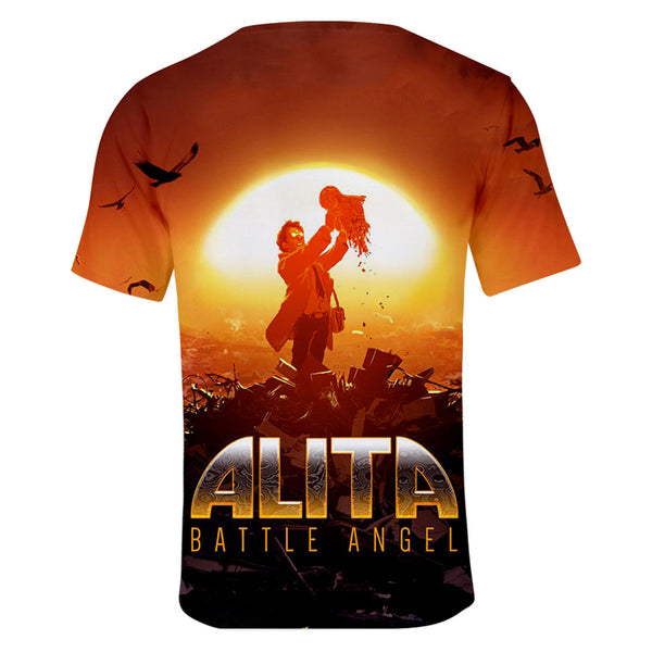 Alita T-Shirt - Battle Angel Graphic T-Shirt CSOS986 - cosplaysos