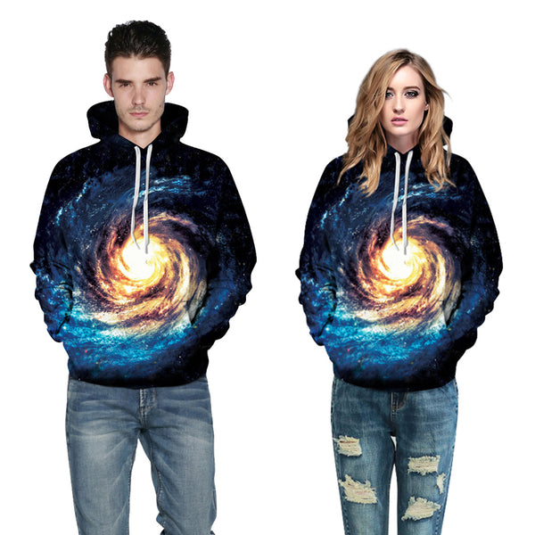 3D Print Hoodie - Galaxy Star Sky Pattern Pullover Hoodie  CSS065 - cosplaysos