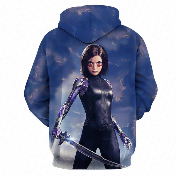 Alita Hoodie - Battle Angel Pullover Hoodie CSOS951 - cosplaysos