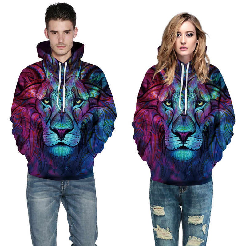 3D Print Hoodie - Wolf Patterned Pullover Hoodie  CSS027 - cosplaysos