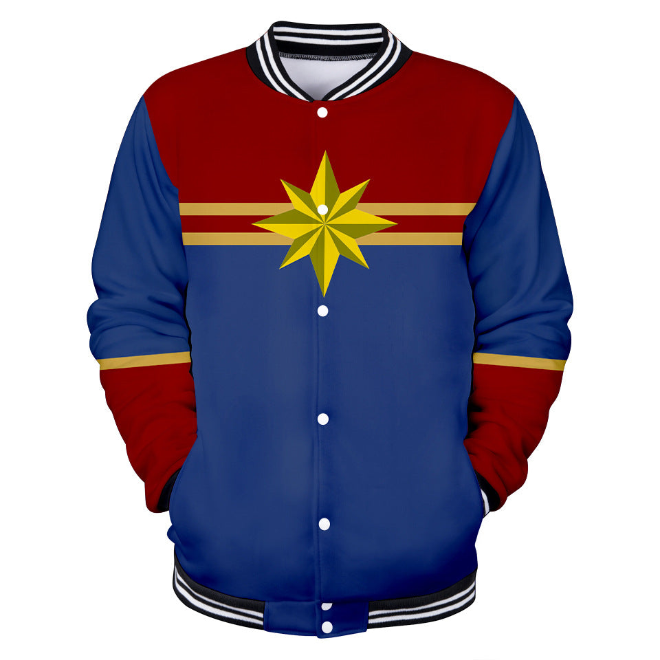 Captain Marvel Jacket - Carol Danvers Baseball Jacket CSOS911 - cosplaysos