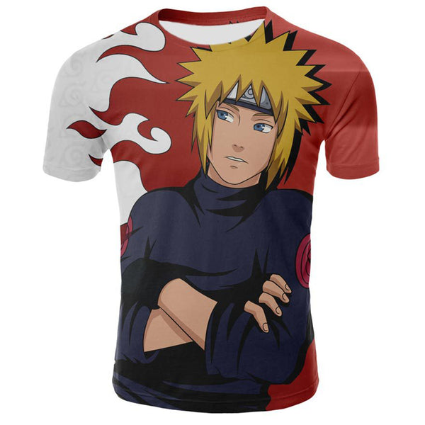 Naruto T-Shirt - Uzumaki Naruto Anime T-Shirt CPS806 - cosplaysos
