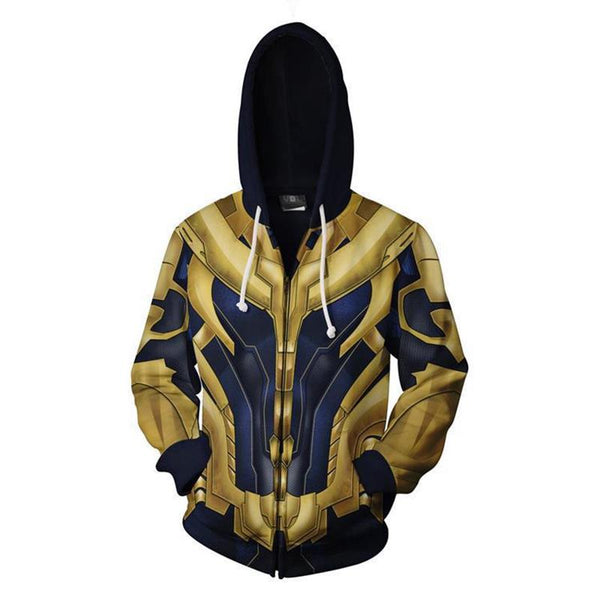 The Avengers Endgame Thanos Zip Up Hoodie CSP803 - cosplaysos