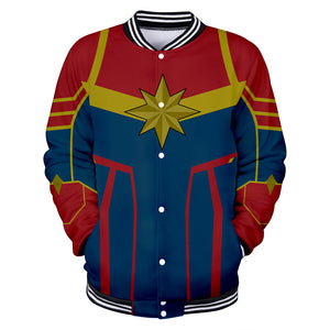 Captain Marvel Jacket - Carol Danvers Baseball Jacket CSOS909 - cosplaysos