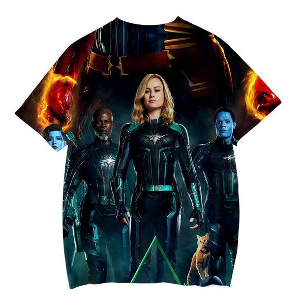Captain Marvel T-Shirt - Carol Danvers Graphic T-Shirt CSOS921 - cosplaysos