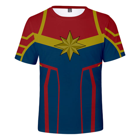 Captain Marvel T-Shirt - Carol Danvers Graphic T-Shirt CSOS924 - cosplaysos