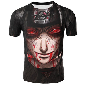 Naruto T-Shirt - Uchiha Itachi Anime T-Shirt CPS808 - cosplaysos