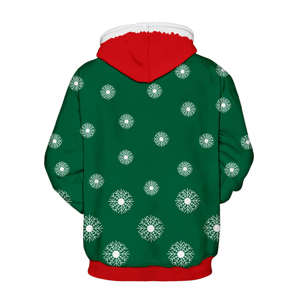 3D Print Hoodie - Christmas Santa Print Pullover Hoodie CSS010 - cosplaysos