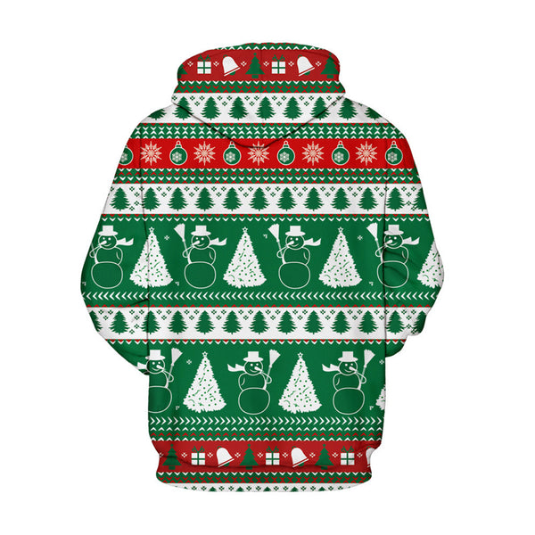 3D Print Hoodie - Santa Claus and Jesus Print Pullover Hoodie CSS009 - cosplaysos