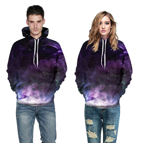 3D Print Hoodie - Galaxy  Space Pattern Pullover Hoodie  CSS062 - cosplaysos